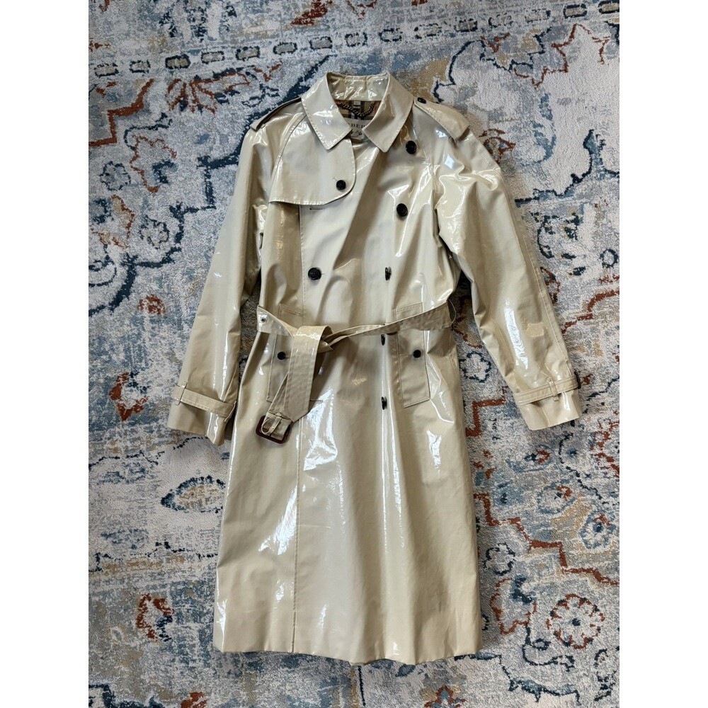Burberry Prorsum SS13 Runway Vinyl Laminated Trench Coat Christopher Bailey US40